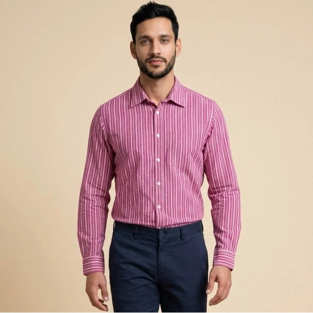 Paul Smith long sleeve 100% cotton Button Down Western Rodeo Dress Shirt - Picture 2 of 11